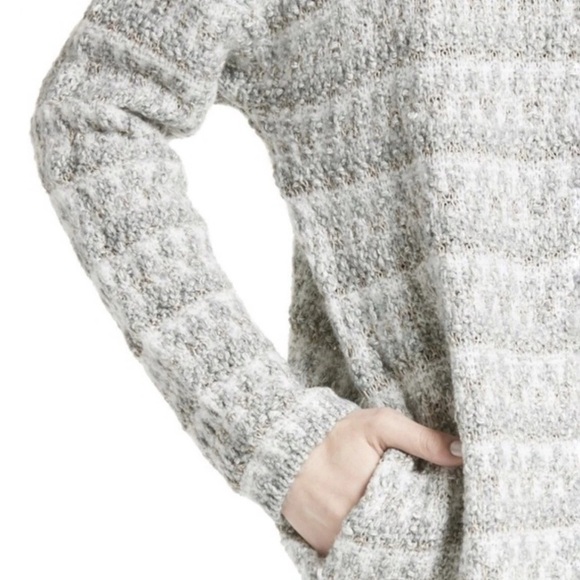 Joie Lerado Boucle Cardigan Sweater Antique Silver Wool Alpaca Blend XS NEW. 152 - Picture 3 of 7